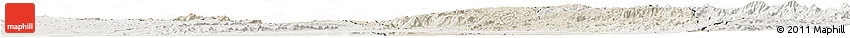 Shaded Relief Horizon Map of Miandrivazo, lighten Shaded Relief Horizon Map of Miandrivazo, lighten