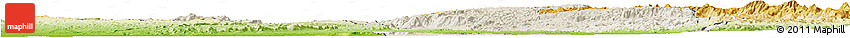 Shaded Relief Horizon Map of Miandrivazo, physical outside Shaded Relief Horizon Map of Miandrivazo, physical outside