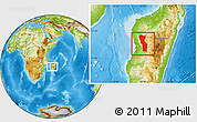 Physical Location Map of Miandrivazo