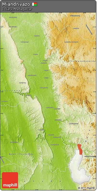 Physical Map of Miandrivazo