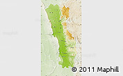 Physical Map of Miandrivazo, lighten