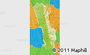 Physical Map of Miandrivazo, political outside