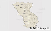 Shaded Relief Panoramic Map of Miandrivazo, cropped outside