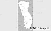 Gray Simple Map of Miandrivazo