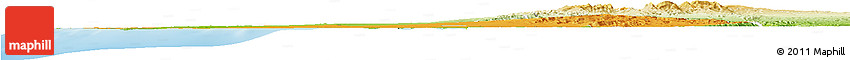 Political Horizon Map of Morombe, physical outside