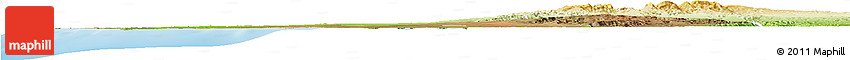 Satellite Horizon Map of Morombe, physical outside