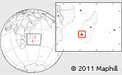 Blank Location Map of Morombe, within the entire country