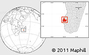 Blank Location Map of Morombe, highlighted country