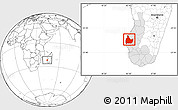 Blank Location Map of Morombe, highlighted parent region