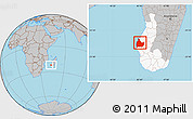 Gray Location Map of Morombe, highlighted parent region