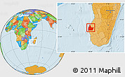 Political Location Map of Morombe