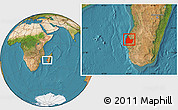 Satellite Location Map of Morombe