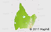 Physical Map of Morombe, cropped outside