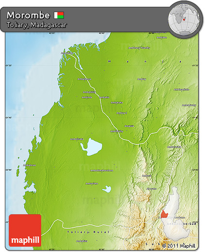 Physical Map of Morombe