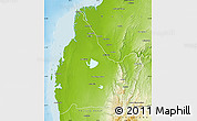 Physical Map of Morombe