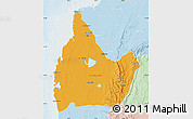 Political Map of Morombe, lighten