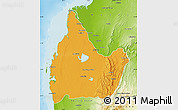 Political Map of Morombe, physical outside