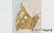 Satellite Map of Morombe, lighten