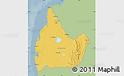 Savanna Style Map of Morombe, single color outside