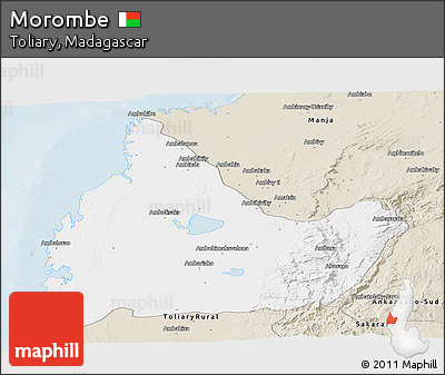 Classic Style Panoramic Map of Morombe