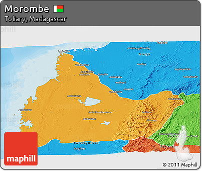 Political Panoramic Map of Morombe