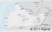 Silver Style Panoramic Map of Morombe