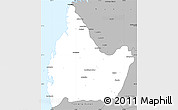 Gray Simple Map of Morombe
