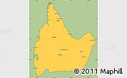 Savanna Style Simple Map of Morombe, cropped outside