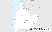 Silver Style Simple Map of Morombe