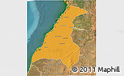Political 3D Map of Morondava, satellite outside