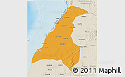 Political 3D Map of Morondava, shaded relief outside