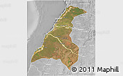 Satellite 3D Map of Morondava, lighten, desaturated