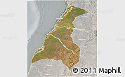 Satellite 3D Map of Morondava, lighten, semi-desaturated