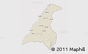 Shaded Relief 3D Map of Morondava, cropped outside