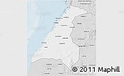 Silver Style 3D Map of Morondava