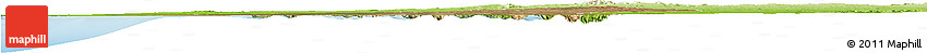 Satellite Horizon Map of Morondava, physical outside