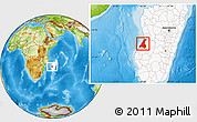 Physical Location Map of Morondava, highlighted country