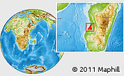 Physical Location Map of Morondava