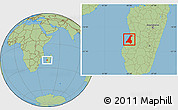 Savanna Style Location Map of Morondava