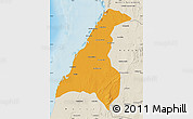 Political Map of Morondava, shaded relief outside