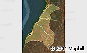 Satellite Map of Morondava, darken