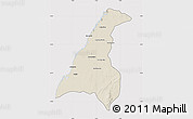 Shaded Relief Map of Morondava, cropped outside