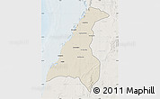 Shaded Relief Map of Morondava, lighten