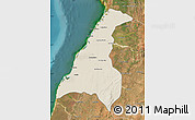 Shaded Relief Map of Morondava, satellite outside