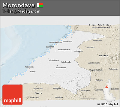 Classic Style Panoramic Map of Morondava