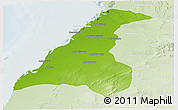 Physical Panoramic Map of Morondava, lighten