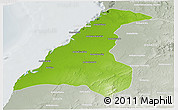Physical Panoramic Map of Morondava, lighten, semi-desaturated