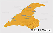 Political Panoramic Map of Morondava, cropped outside