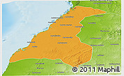 Political Panoramic Map of Morondava, physical outside