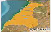 Political Panoramic Map of Morondava, satellite outside